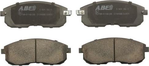 ABE C11044ABE - Brake Pad Set, disc brake autospares.lv