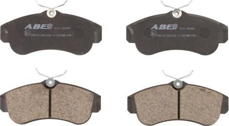 ABE C11051ABE - Brake Pad Set, disc brake autospares.lv