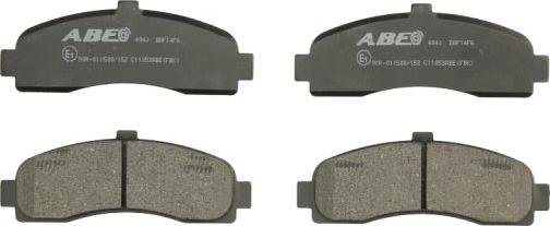 ABE C11053ABE - Brake Pad Set, disc brake autospares.lv