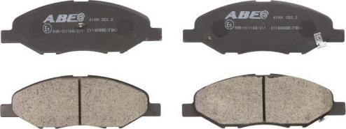 ABE C11080ABE - Brake Pad Set, disc brake autospares.lv