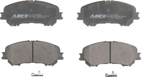 ABE C11102ABE - Brake Pad Set, disc brake autospares.lv