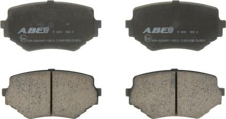 ABE C18001ABE - Brake Pad Set, disc brake autospares.lv