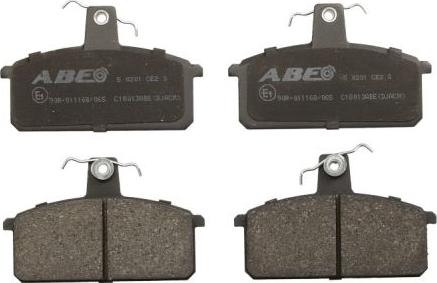 ABE C18013ABE - Brake Pad Set, disc brake autospares.lv