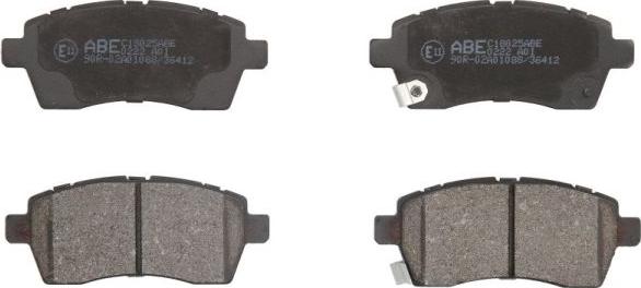 ABE C18025ABE - Brake Pad Set, disc brake autospares.lv