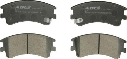 ABE C13052ABE - Brake Pad Set, disc brake autospares.lv