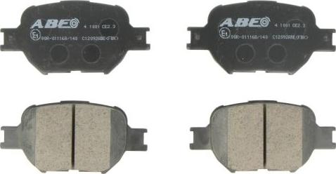 ABE C12092ABE - Brake Pad Set, disc brake autospares.lv