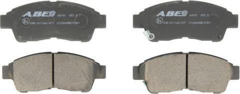 ABE C12064ABE - Brake Pad Set, disc brake autospares.lv