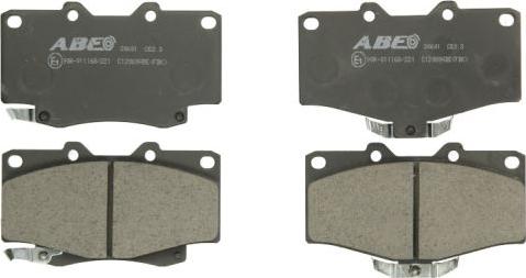 ABE C12089ABE - Brake Pad Set, disc brake autospares.lv