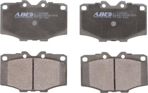 ABE C12036ABE - Brake Pad Set, disc brake autospares.lv