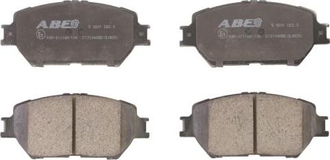 ABE C12104ABE - Brake Pad Set, disc brake autospares.lv