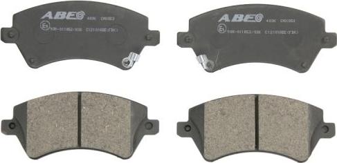 ABE C12101ABE - Brake Pad Set, disc brake autospares.lv