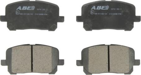 ABE C12102ABE - Brake Pad Set, disc brake autospares.lv