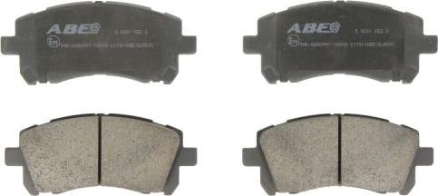 ABE C17011ABE - Brake Pad Set, disc brake autospares.lv