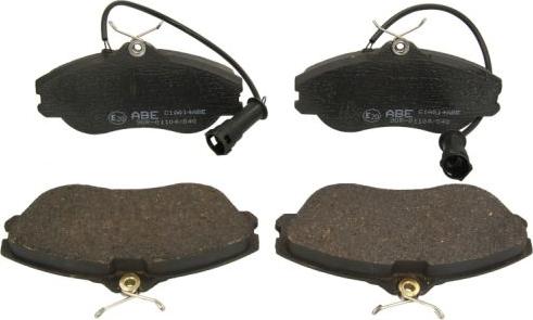 ABE C1A014ABE - Brake Pad Set, disc brake autospares.lv