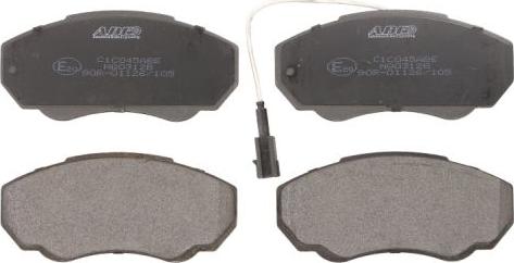 ABE C1C045ABE - Brake Pad Set, disc brake autospares.lv