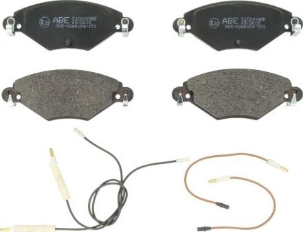 ABE C1C041ABE - Brake Pad Set, disc brake autospares.lv