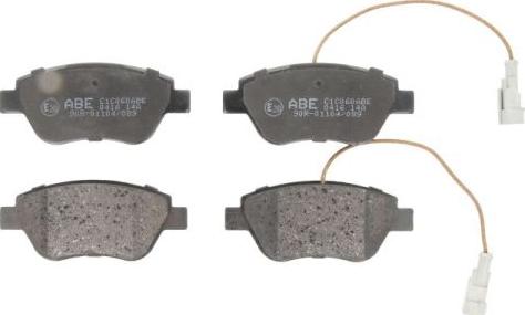 ABE C1C060ABE - Brake Pad Set, disc brake autospares.lv