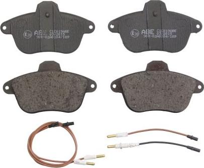 ABE C1C019ABE - Brake Pad Set, disc brake autospares.lv