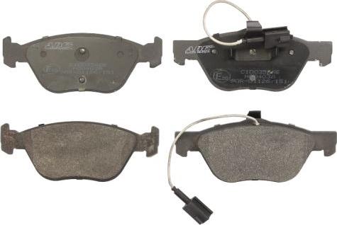 ABE C1D035ABE - Brake Pad Set, disc brake autospares.lv