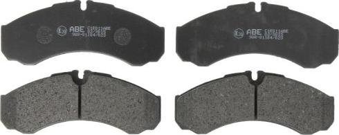 ABE C1E011ABE - Brake Pad Set, disc brake autospares.lv