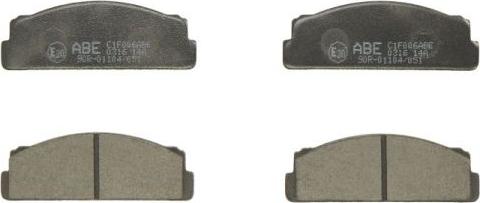 ABE C1F006ABE - Brake Pad Set, disc brake autospares.lv