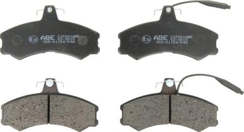 ABE C1F001ABE - Brake Pad Set, disc brake autospares.lv