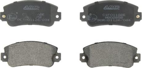 ABE C1F011ABE - Brake Pad Set, disc brake autospares.lv