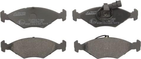 ABE C1F017ABE - Brake Pad Set, disc brake autospares.lv