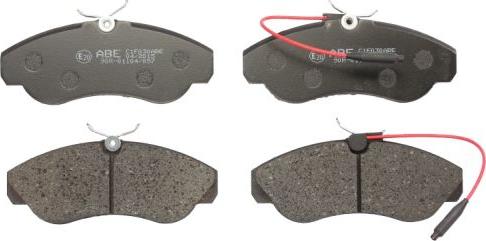 ABE C1F030ABE - Brake Pad Set, disc brake autospares.lv