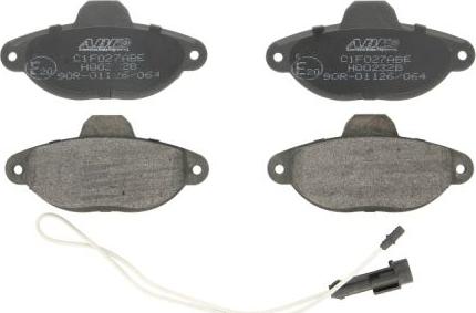 ABE C1F027ABE - Brake Pad Set, disc brake autospares.lv