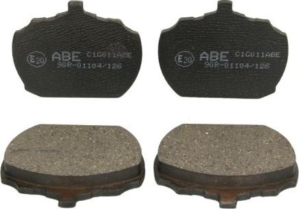 ABE C1G011ABE - Brake Pad Set, disc brake autospares.lv