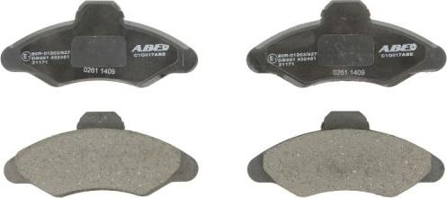 ABE C1G017ABE - Brake Pad Set, disc brake autospares.lv