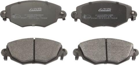 ABE C1G035ABE - Brake Pad Set, disc brake autospares.lv