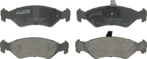 ABE C1G025ABE - Brake Pad Set, disc brake autospares.lv