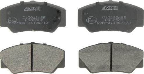 ABE C1G022ABE - Brake Pad Set, disc brake autospares.lv