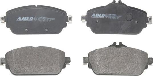 ABE C1M069ABE - Brake Pad Set, disc brake autospares.lv