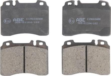 ABE C1M008ABE - Brake Pad Set, disc brake autospares.lv