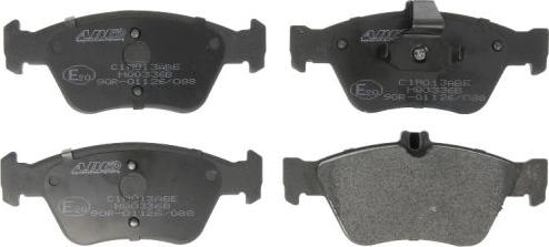 ABE C1M013ABE - Brake Pad Set, disc brake autospares.lv