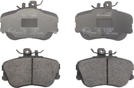 ABE C1M017ABE - Brake Pad Set, disc brake autospares.lv