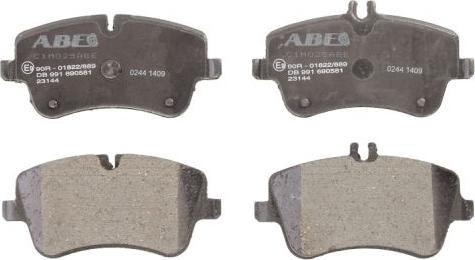 ABE C1M025ABE - Brake Pad Set, disc brake autospares.lv