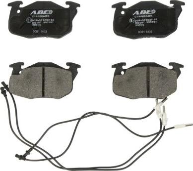 ABE C1P006ABE - Brake Pad Set, disc brake autospares.lv