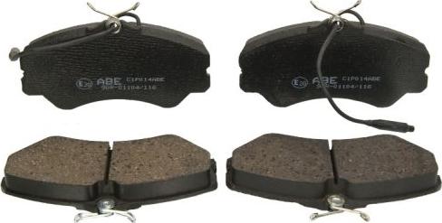 ABE C1P014ABE - Brake Pad Set, disc brake autospares.lv