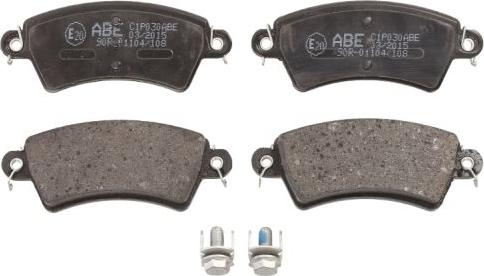 ABE C1P030ABE - Brake Pad Set, disc brake autospares.lv