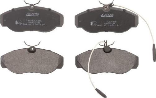 ABE C1P020ABE - Brake Pad Set, disc brake autospares.lv