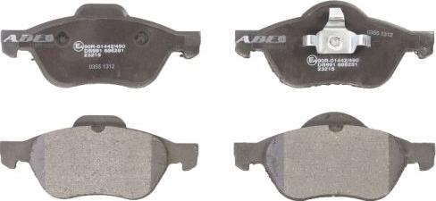 ABE C1R019ABE - Brake Pad Set, disc brake autospares.lv