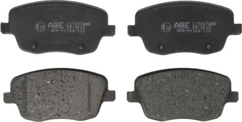 ABE C1T007ABE - Brake Pad Set, disc brake autospares.lv