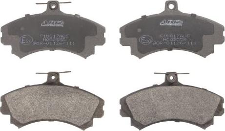ABE C1V017ABE - Brake Pad Set, disc brake autospares.lv