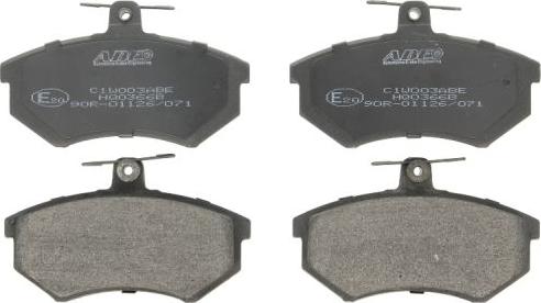 ABE C1W003ABE - Brake Pad Set, disc brake autospares.lv