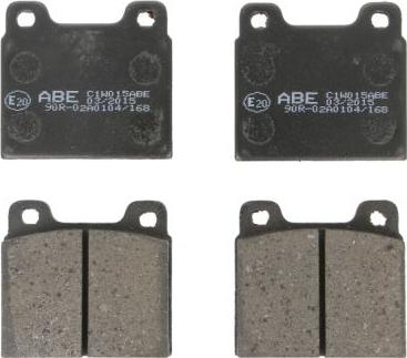 ABE C1W015ABE - Brake Pad Set, disc brake autospares.lv