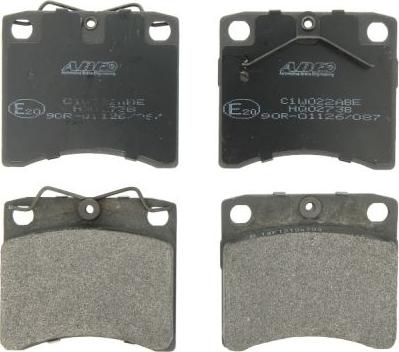 ABE C1W022ABE - Brake Pad Set, disc brake autospares.lv